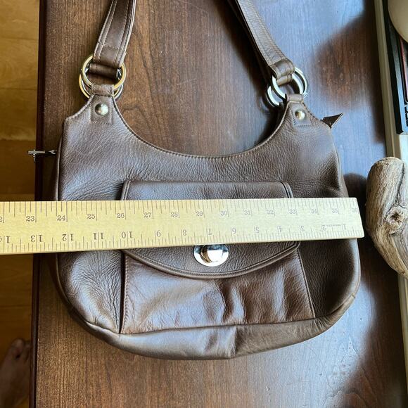 Coronado Hobo Leather Purse Concealed Carry Cognac Shoulder Bag Pockets NRA - Picture 16 of 16